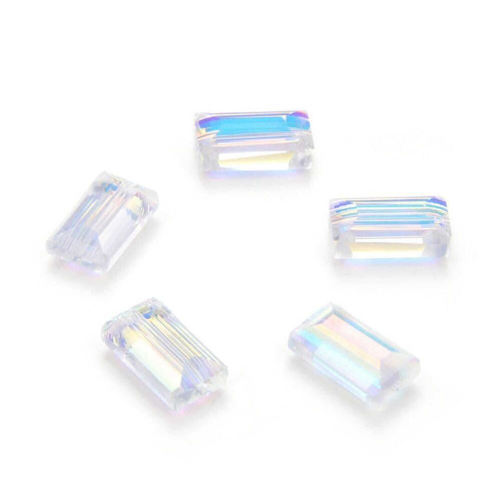 1363 100pcs Adabele Austrian 14mm Faceted Loose Rectangle Crystal Beads